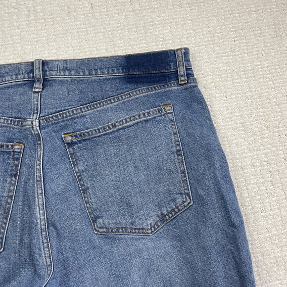 Abercrombie Fitch The Ankle Straight Ultra High Rise Blue Jeans Women’s 34/18S - Picture 8 of 11